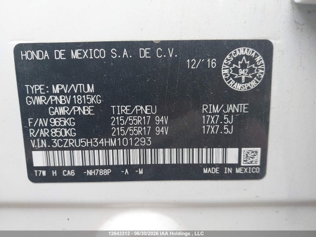 Honda HR-V 2017 3CZRU5H34HM101293 Image 18