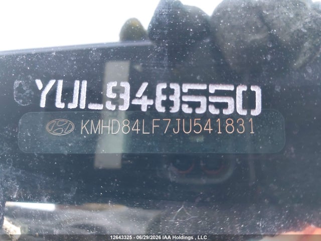 12643325 :رقم المزاد ، KMHD84LF7JU541831 vin ، 2018 Hyundai Elantra Sel/value/limited مزاد بيع