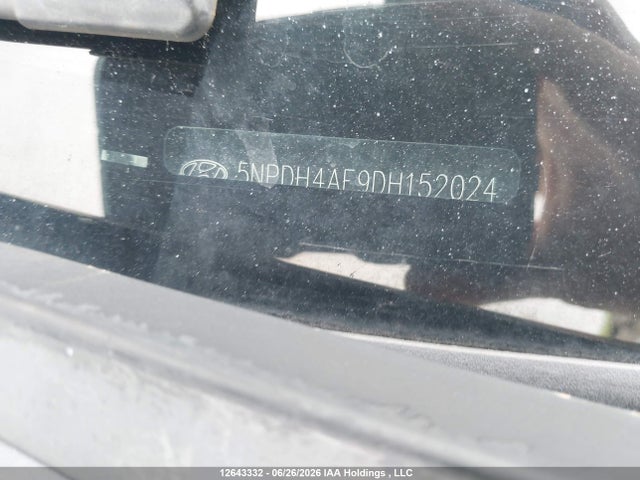 2013 Hyundai Elantra Gls/limited მანქანა იყიდება აუქციონზე, vin: 5NPDH4AE9DH152024, აუქციონის ნომერი: 12643332
