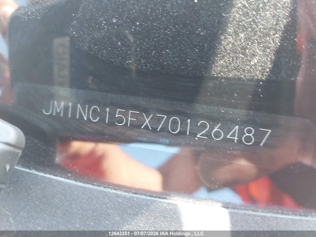 12643351 :رقم المزاد ، JM1NC15FX70126487 vin ، 2007 Mazda Mx-5 Miata مزاد بيع