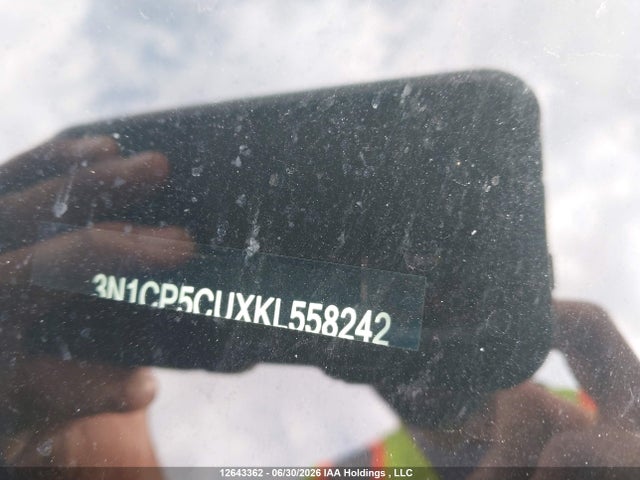 Aukcja sprzedaży 2019 Nissan Kicks S/sr/sv, vin: 3N1CP5CUXKL558242, numer aukcji: 12643362