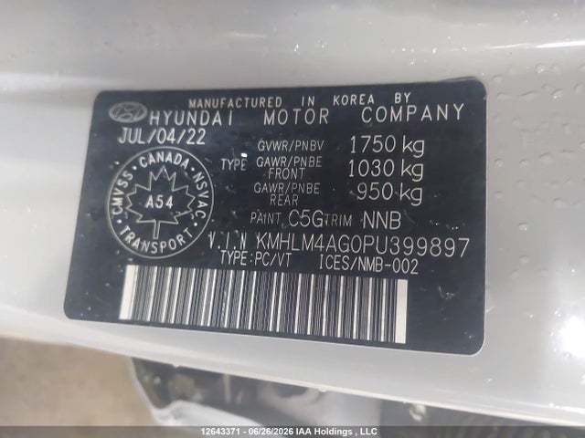 Hyundai ELANTRA SEL 2023 KMHLM4AG0PU399897 Image 9