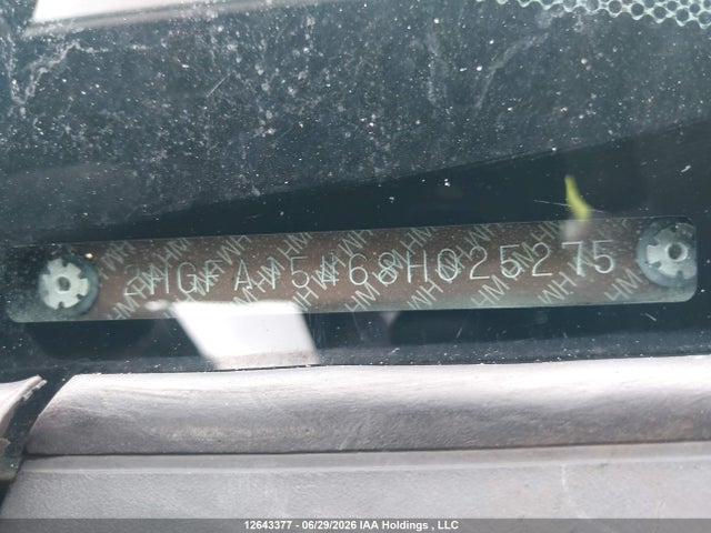 Aukcja sprzedaży 2008 Honda Civic Dx-g, vin: 2HGFA15468H025275, numer aukcji: 12643377