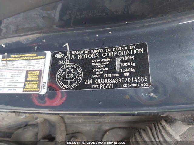 KIA Rondo 2014 KNAHU8A39E7014585 Image 19
