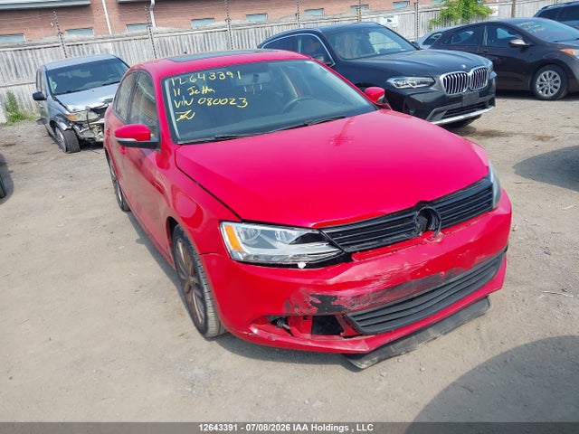 2011 Volkswagen Jetta Se მანქანა იყიდება აუქციონზე, vin: 3VWDX7AJ0BM080023, აუქციონის ნომერი: 12643391