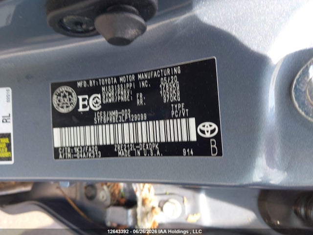 Toyota COROLLA L 2020 5YFBPRBE3LP129099 Image 9