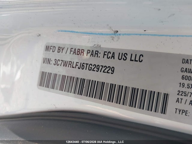 2026 Ram 4500 მანქანა იყიდება აუქციონზე, vin: 3C7WRLFJ6TG297229, აუქციონის ნომერი: 12643440