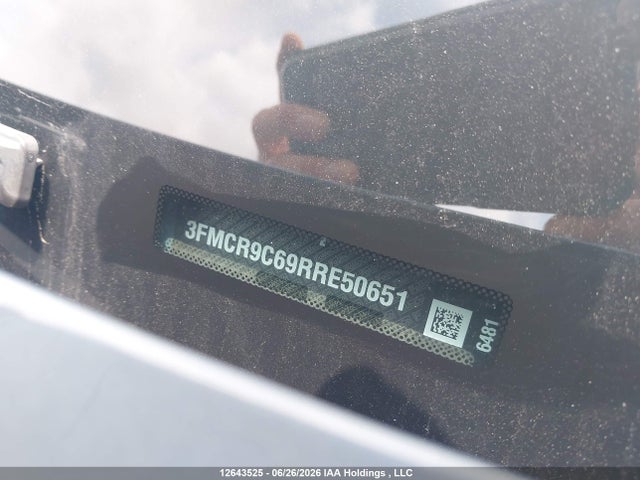 12643525 :رقم المزاد ، 3FMCR9C69RRE50651 vin ، 2024 Ford Bronco Sport مزاد بيع