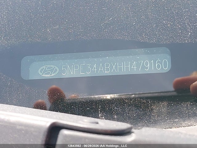 12643562 :رقم المزاد ، 5NPE34ABXHH479160 vin ، 2017 Hyundai Sonata 2.0t Sport Ultimate مزاد بيع