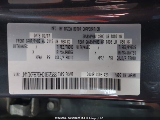 Mazda Cx-3 Gx 2017 JM1DKFB79H0167588 Image 19