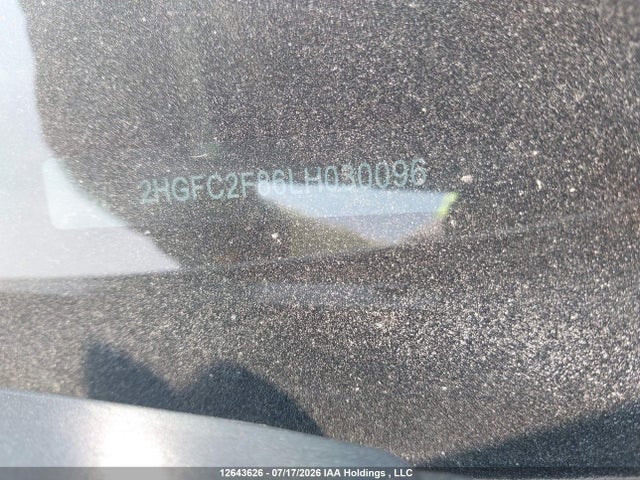 Aukcja sprzedaży 2020 Honda Civic, vin: 2HGFC2F86LH030096, numer aukcji: 12643626
