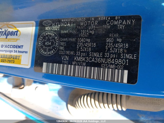 Hyundai Kona N Line 2022 KM8K3CA36NU849801 Image 19