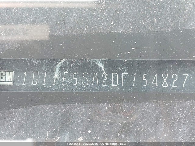 12643641 :رقم المزاد ، 1G11E5SA2DF154827 vin ، 2013 Chevrolet Malibu 2lt مزاد بيع