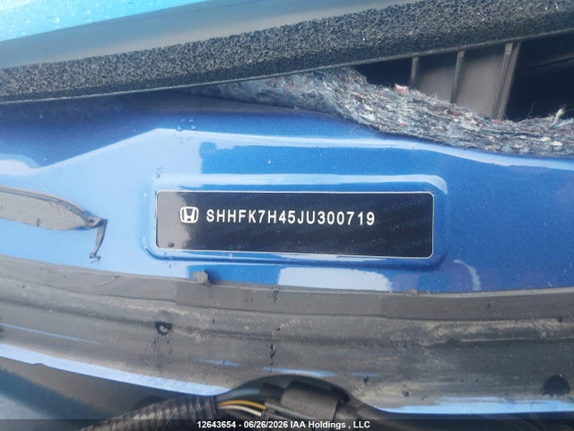 Продаж на аукціоні авто 2018 Honda Civic Sport, vin: SHHFK7H45JU300719, номер лоту: 12643654