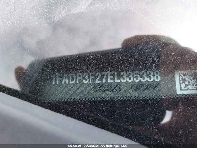 2014 Ford Focus Se მანქანა იყიდება აუქციონზე, vin: 1FADP3F27EL335338, აუქციონის ნომერი: 12643689