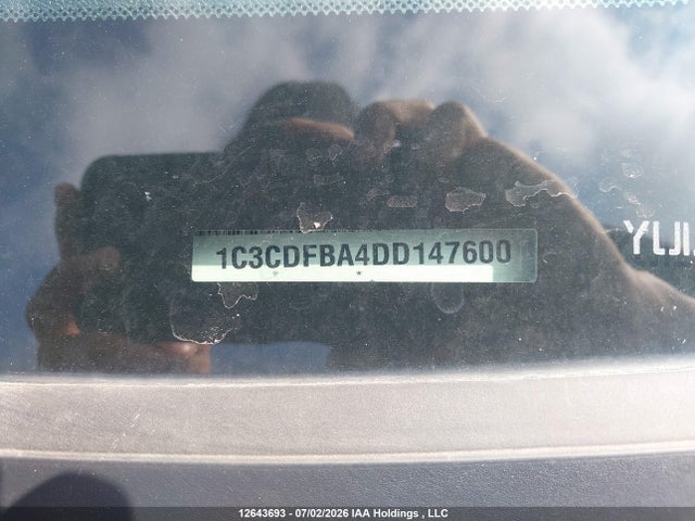 12643693 :رقم المزاد ، 1C3CDFBA4DD147600 vin ، 2013 Dodge Dart Sxt/rallye مزاد بيع
