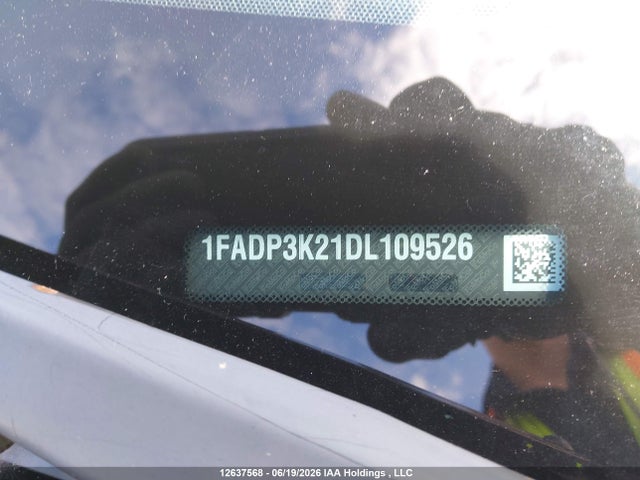 12637568 :رقم المزاد ، 1FADP3K21DL109526 vin ، 2013 Ford Focus Se مزاد بيع