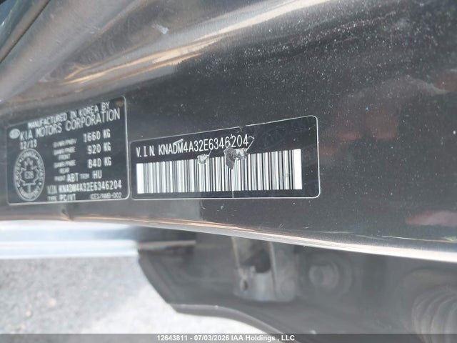 KIA RIO LX 2014 KNADM4A32E6346204 Image 9