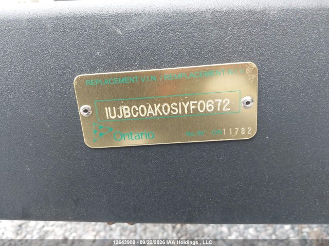 12643908 :رقم المزاد ، 1UJBC0AK0S1YF0672 vin ، 2025 Jayco Jayco مزاد بيع