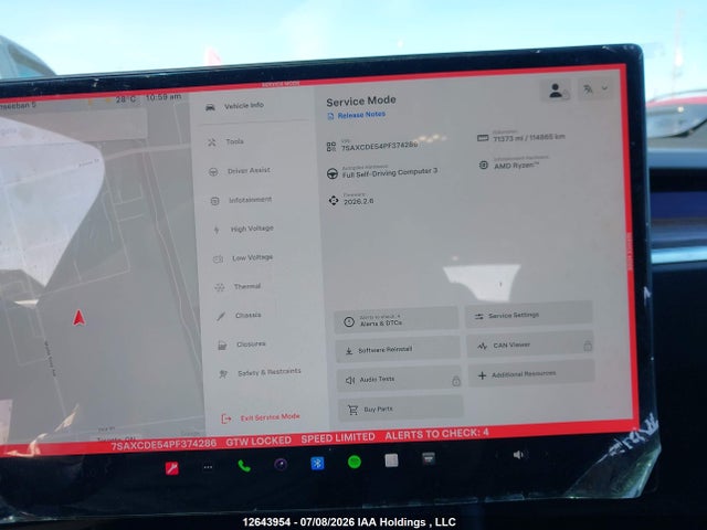Aukcja sprzedaży 2023 Tesla Model X Awd/standard Range, vin: 7SAXCDE54PF374286, numer aukcji: 12643954