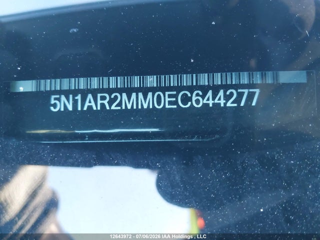 12643972 :رقم المزاد ، 5N1AR2MM0EC644277 vin ، 2014 Nissan Pathfinder S/sv/sl/platinum مزاد بيع