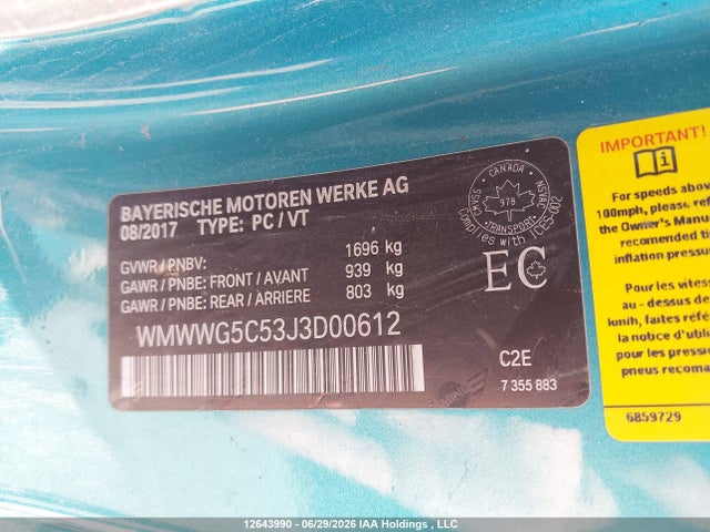 Mini Convertible Cooper 2018 WMWWG5C53J3D00612 Image 9