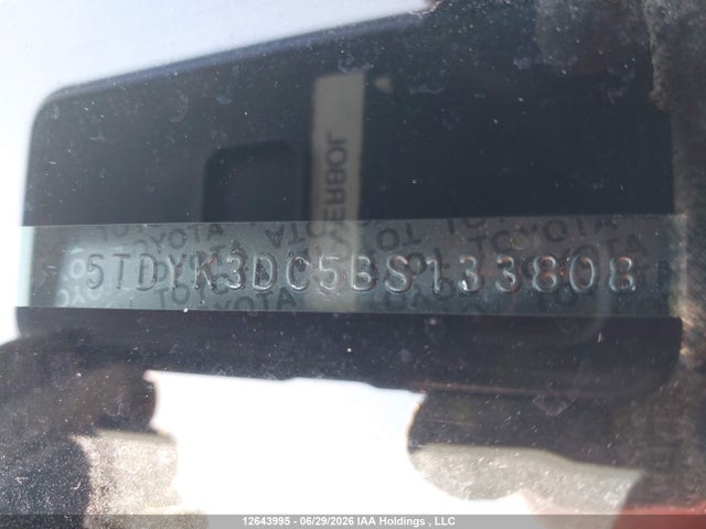 Aukcja sprzedaży 2011 Toyota Sienna Xle/limited, vin: 5TDYK3DC5BS133808, numer aukcji: 12643995
