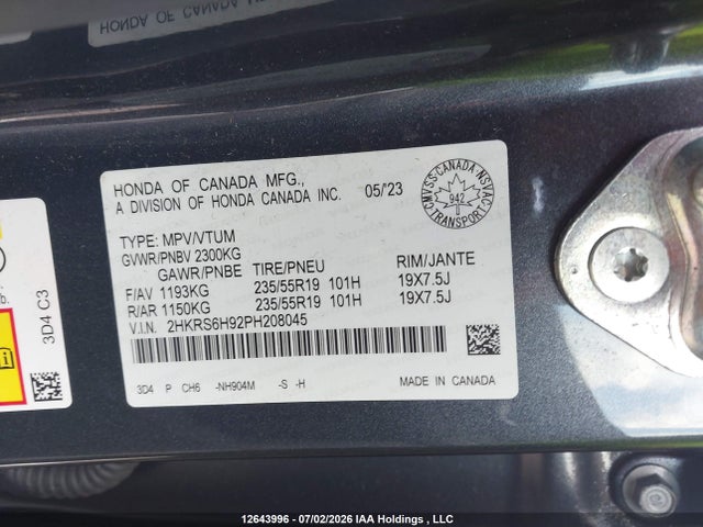 Honda CR-V HYBRID 2023 2HKRS6H92PH208045 Image 9