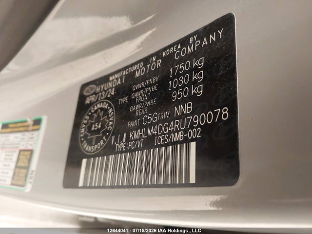 Hyundai Elantra 2024 KMHLM4DG4RU790078 Image 9