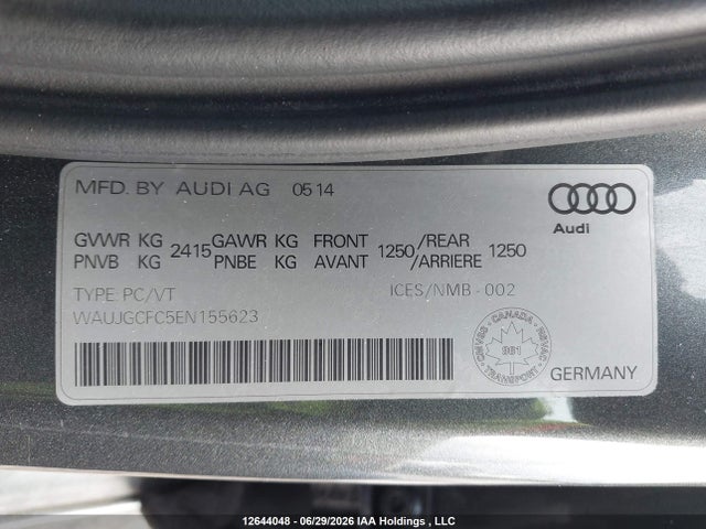 WAUJGCFC5EN155623 Audi A6 3.0 Technik