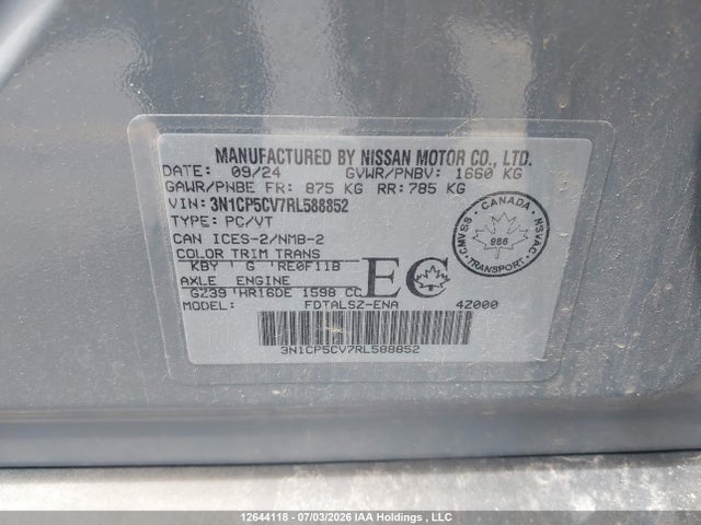 Nissan KICKS SV 2024 3N1CP5CV7RL588852 Image 18