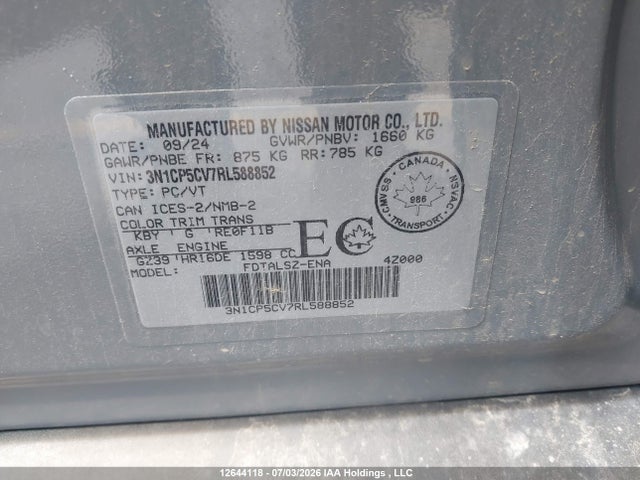 Nissan KICKS SV 2024 3N1CP5CV7RL588852 Image 9