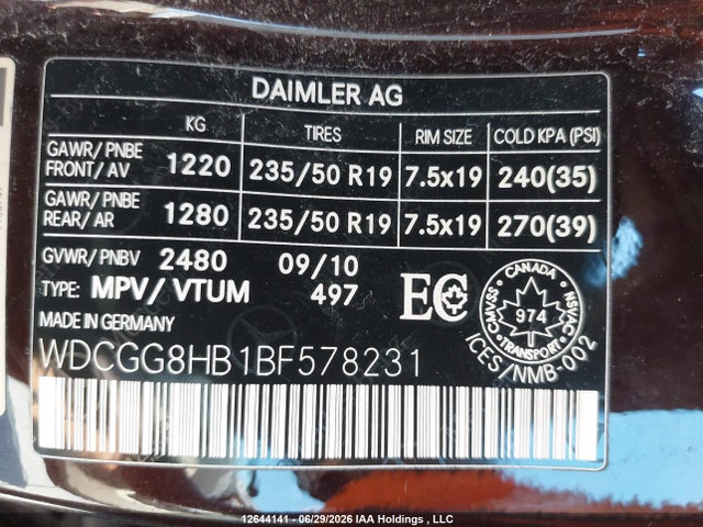 2011 Mercedes-benz Glk 350 4matic მანქანა იყიდება აუქციონზე, vin: WDCGG8HB1BF578231, აუქციონის ნომერი: 12644141