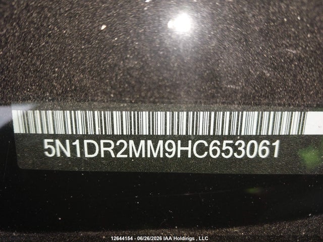 5N1DR2MM9HC653061 Nissan Pathfinder Platinum/s/sl/sv