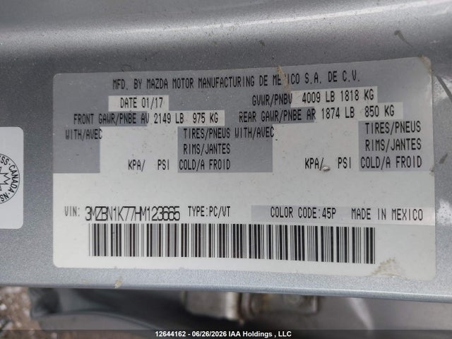 Mazda 3 SPORT 2017 3MZBN1K77HM123665 Image 19