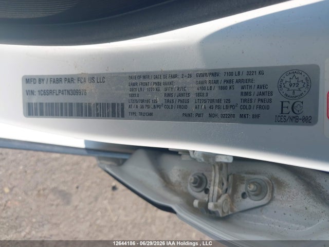 RAM 1500 Rebel 2026 1C6SRFLP4TN309978 Image 9