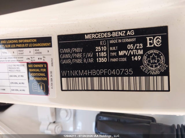 Aukcja sprzedaży 2023 Mercedes-benz Glc 300 4matic, vin: W1NKM4HB0PF040735, numer aukcji: 12644211