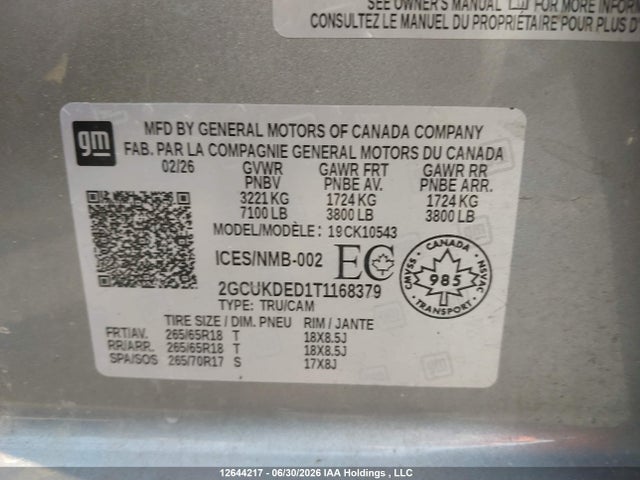 Chevrolet Silverado K1500 Lt 2026 2GCUKDED1T1168379 Image 19