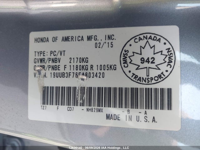Acura Tlx Elite 2015 19UUB3F76FA803420 Image 20
