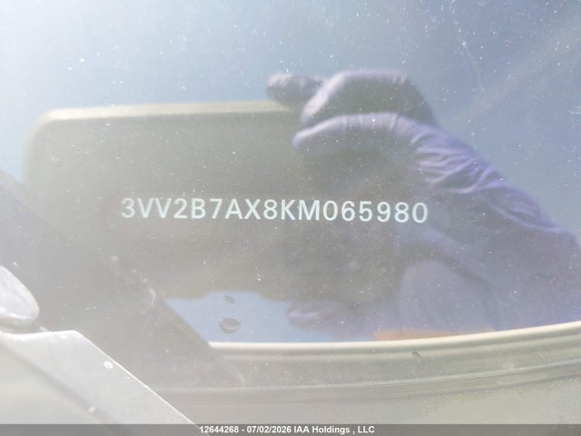 12644268 :رقم المزاد ، 3VV2B7AX8KM065980 vin ، 2019 Volkswagen Tiguan Comfortline مزاد بيع