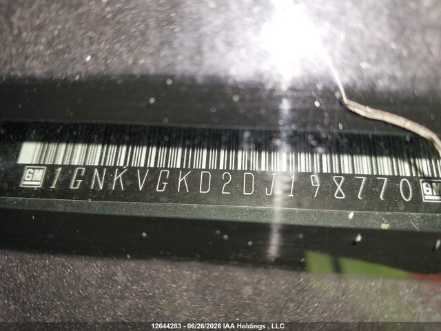Aukcja sprzedaży 2013 Chevrolet Traverse 1lt, vin: 1GNKVGKD2DJ198770, numer aukcji: 12644283