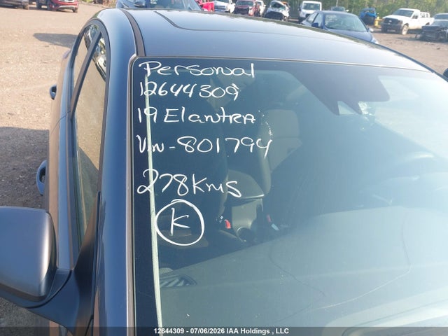 Aukcja sprzedaży 2019 Hyundai Elantra Sel/value/limited, vin: KMHD84LF0KU801794, numer aukcji: 12644309