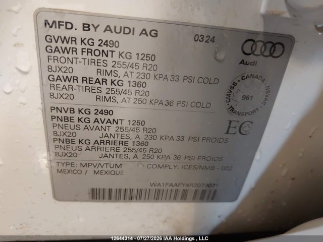 Audi Q5 Prestige 45 2024 WA1FAAFY4R2073071 Image 18