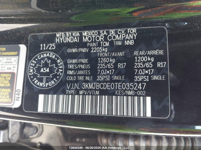 Hyundai Tucson Preferred Awd 2026 3KMJBCDE0TE035247 Image 19