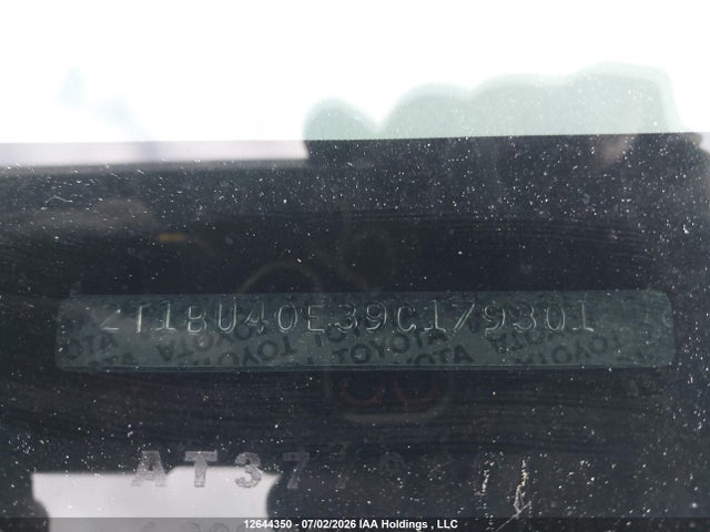 Продажа на аукционе авто 2009 Toyota Corolla S/le/xle, vin: 2T1BU40E39C179301, номер лота: 12644350