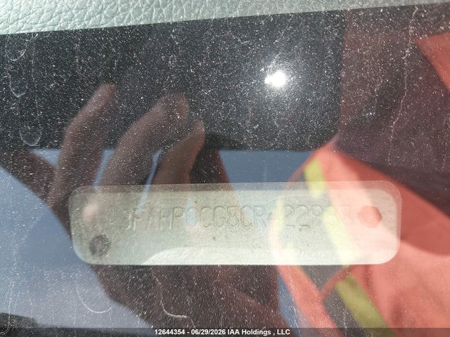 12644354 :رقم المزاد ، 3FAHP0CG8CR422938 vin ، 2012 Ford Fusion Sel مزاد بيع