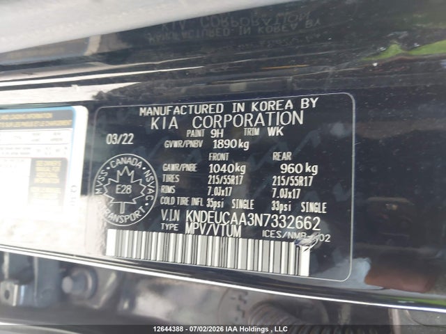 KIA SELTOS EX 2022 KNDEUCAA3N7332662 Image 21