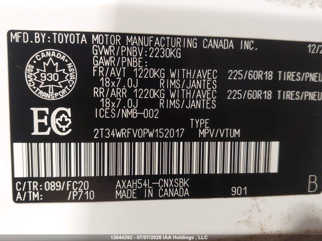 Toyota RAV4 SE 2023 2T34WRFV0PW152017 Image 9