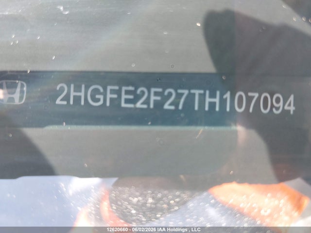 2026 Honda Civic Lx მანქანა იყიდება აუქციონზე, vin: 2HGFE2F27TH107094, აუქციონის ნომერი: 12620660