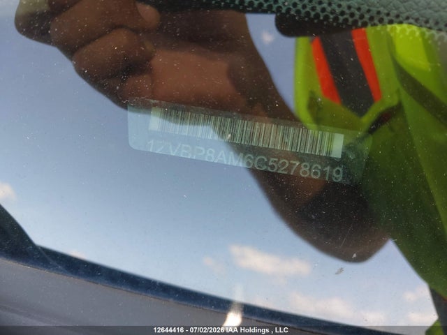12644416 :رقم المزاد ، 1ZVBP8AM6C5278619 vin ، 2012 Ford Mustang V6/v6 Premium مزاد بيع